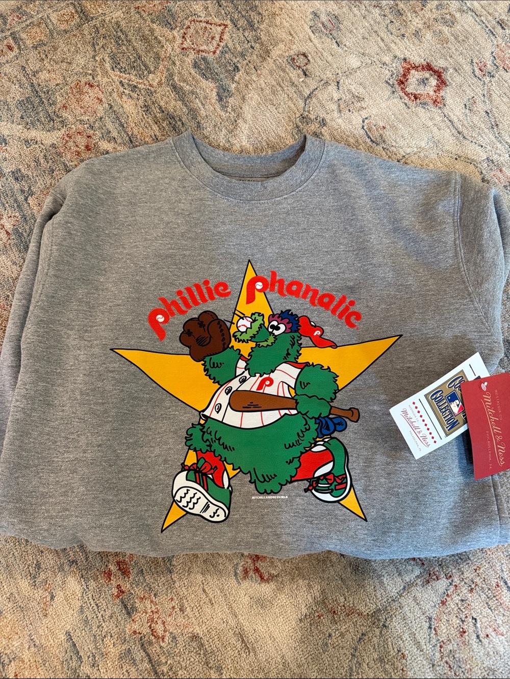 Mitchell and Ness 'Phillie Phanatic' Graphic Crewneck Sweatshirt